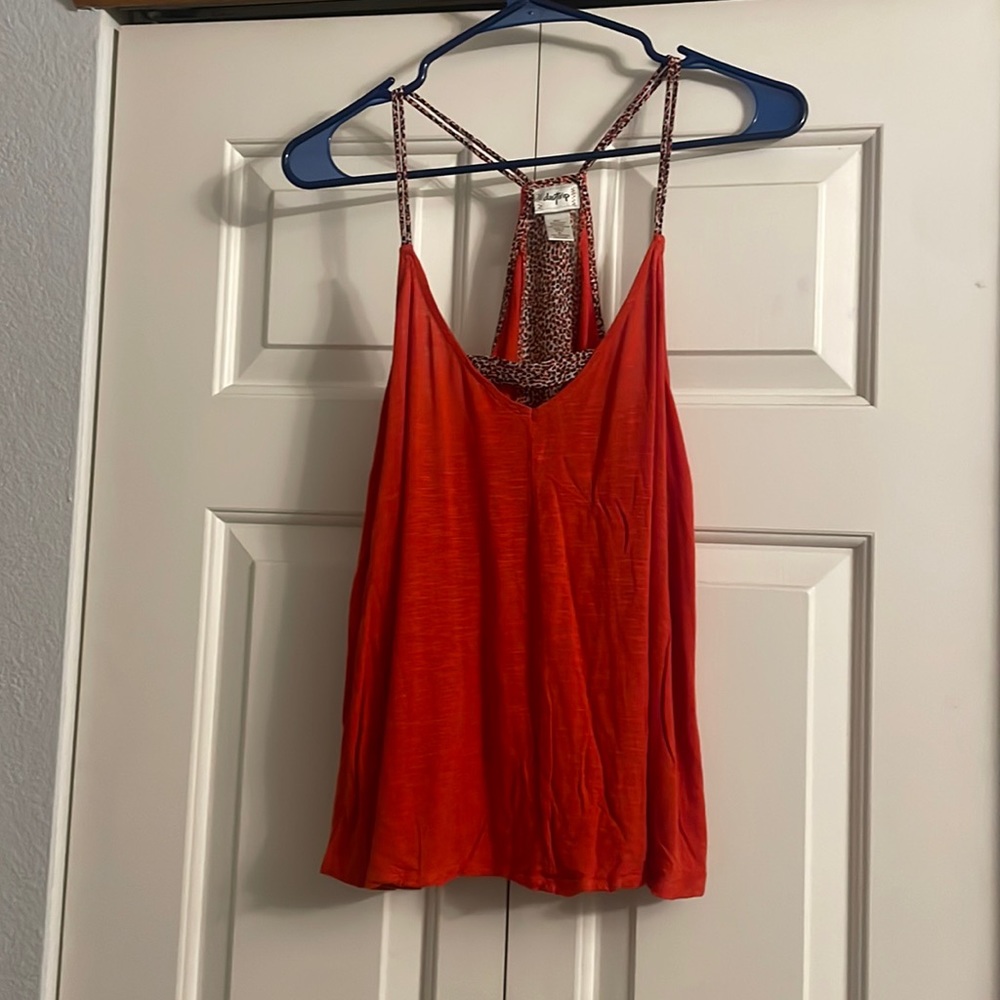 Women’s Daytrip Orange Sleeveless Top. Size XL
